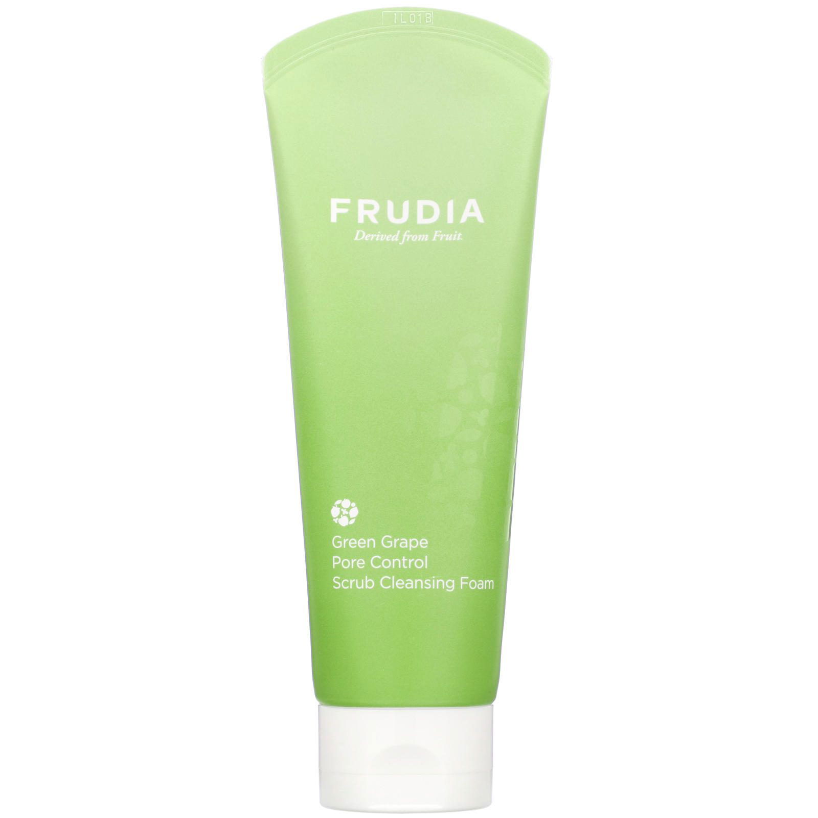 Frudia, Green Grape, Pore Control Scrub Cleansing Foam, 145 ml