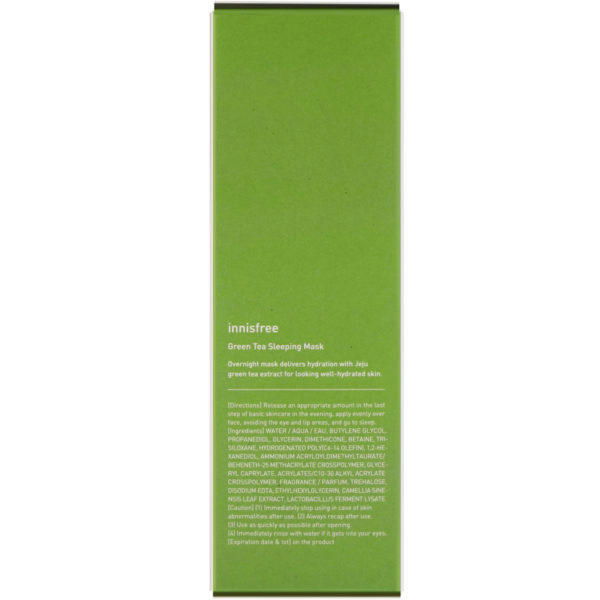 Innisfree, Mascarilla facial nocturna con té verde, 80 ml (2,7 oz. líq.) - Imagen 3