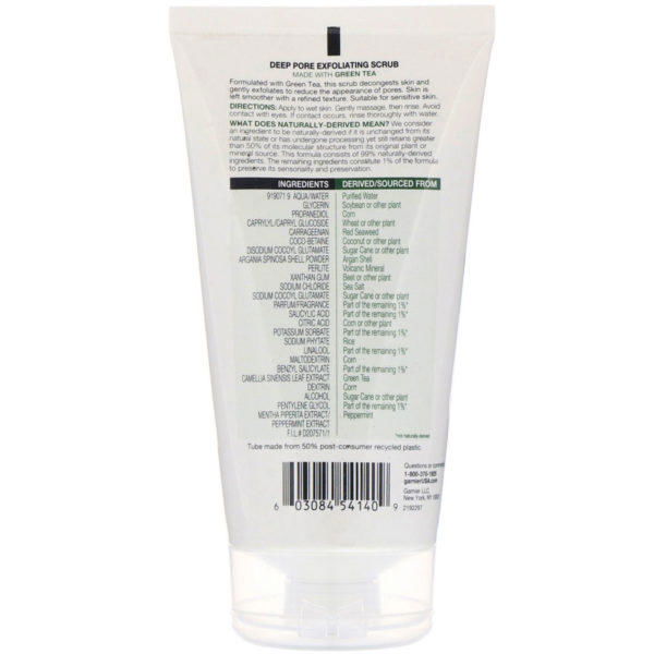 Garnier, SkinActive, Exfoliante profundo de los poros con té verde, 150 ml (5 oz. líq.) - Imagen 2
