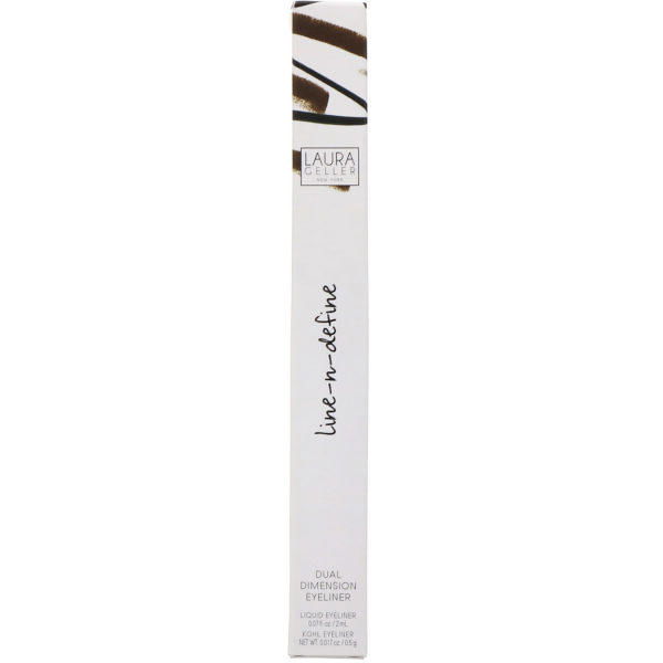 Laura Geller, Line-N-Define, Delineador dual dimensional, Delineador líquido, Negro/marrón, 2 ml (0,07 oz. líq.) - Imagen 2
