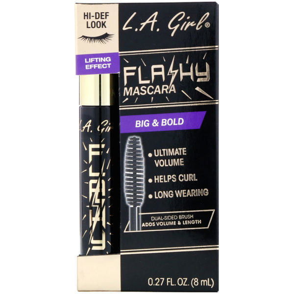 L.A. Girl, Máscara para pestañas Flashy, Negro intenso, 8 ml (0,27 oz. líq.) - Imagen 2