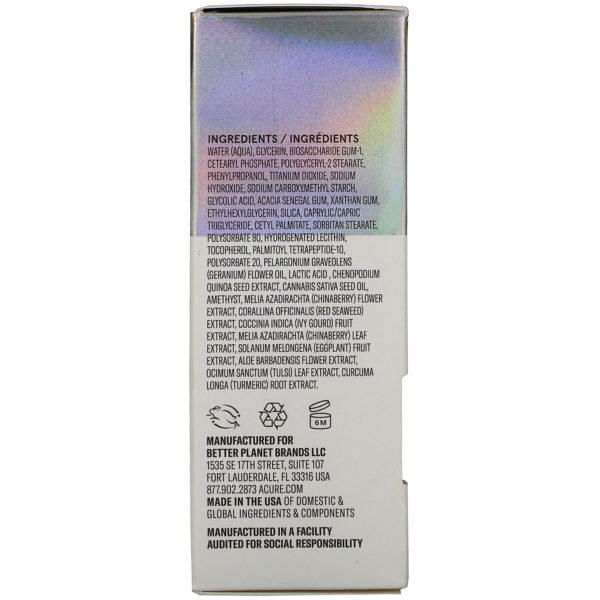 Acure, Resurfacing Inter-Gly-Lactic Shimmer Serum, 0.67 fl oz (20 ml) - Imagen 3