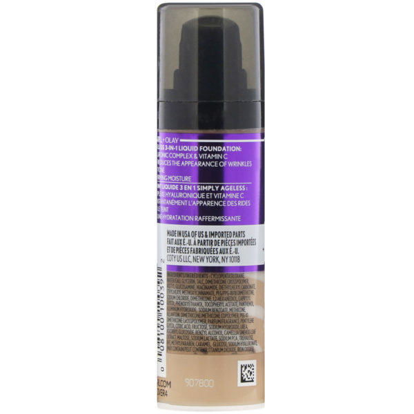 Covergirl, Olay, Simply Ageless, Base 3 en 1, 232 Beige piel, 30 ml (1 oz. líq.) - Imagen 2