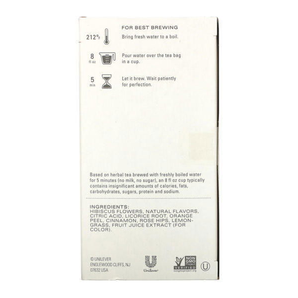 Tazo Teas, Té de hierbas, Passion, Sin cafeína, 20 bolsitas de té, 52 g (1,8 oz) - Imagen 2