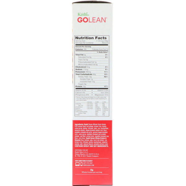 Kashi, GoLean Cereal, Original , 13.1 oz (371 g) - Imagen 2