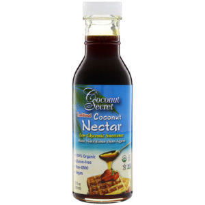 Coconut Secret, Néctar tradicional de coco, endulzante con bajo contenido glicémico, 12 fl oz (355 ml)