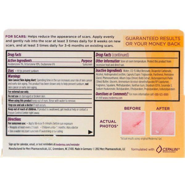 Mederma, Crema para cicatrices, SPF 30, 0.70 oz (20 g) - Imagen 2