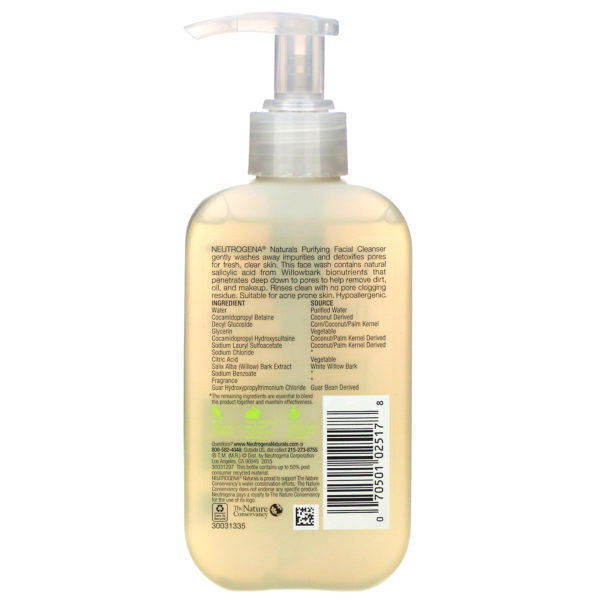 Neutrogena, Limpiador Facial Purificador, 6 fl oz (177 ml) - Imagen 2