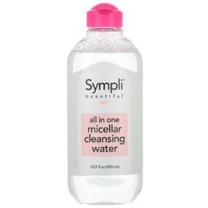 Sympli Beautiful, Agua micelar de limpieza todo en uno, 400 ml (13,5 oz. líq.)