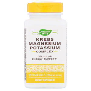 Nature's Way, Krebs Magnesium Potassium Complex, 350 mg, 120 Vegan Tablets