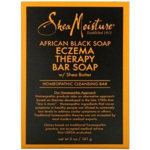 SheaMoisture, African Black Soap, Eczema Therapy Bar Soap with Shea Butter, 5 oz (141 g)