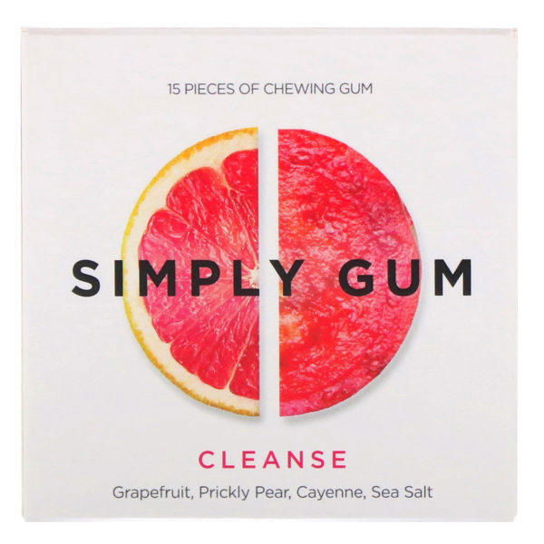 Simply Gum, Goma de mascar Cleanse, 15 unidades