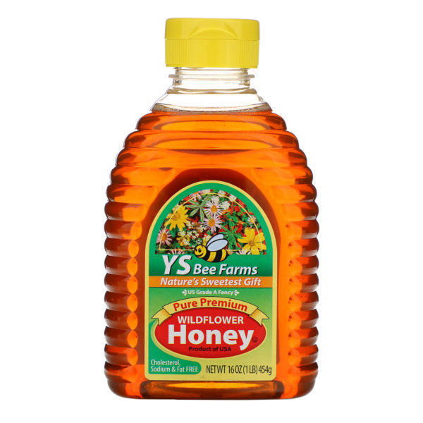 Y.S. Eco Bee Farms, Miel de flores silvestres pura de primera, 16 oz (454 g)