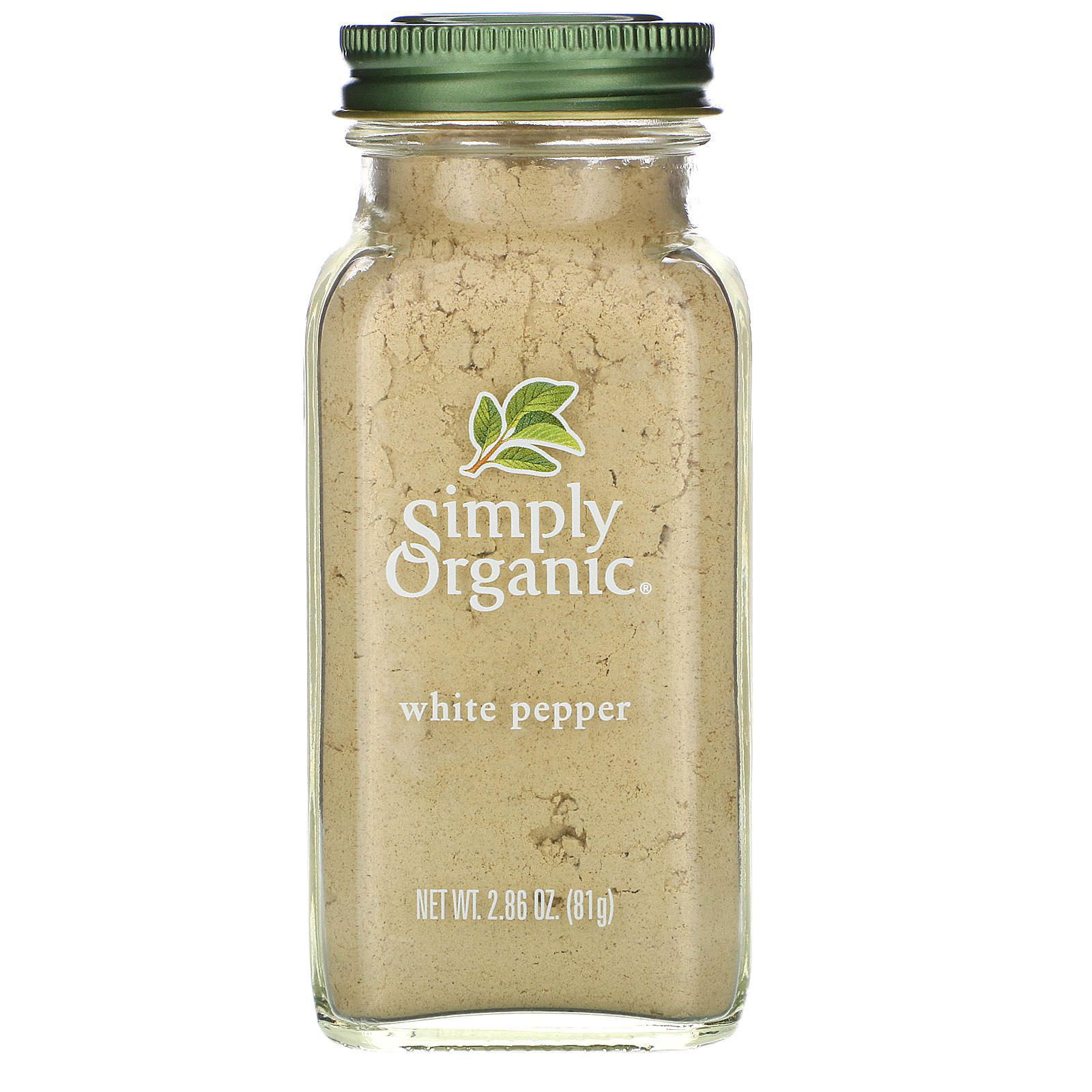 Simply Organic, Pimienta blanca, 2.86 oz (81 g)