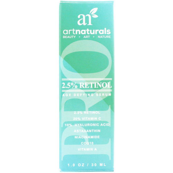 Artnaturals, Suero antienvejecimiento con retinol al 2,5 %, 1,0 oz (30 ml) - Imagen 2