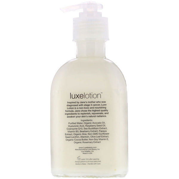 LuxeBeauty, Luxe Lotion, Luxury Face, Neck & Hand Moisturizer, Unscented, 8.5 fl oz (251 ml) - Imagen 2
