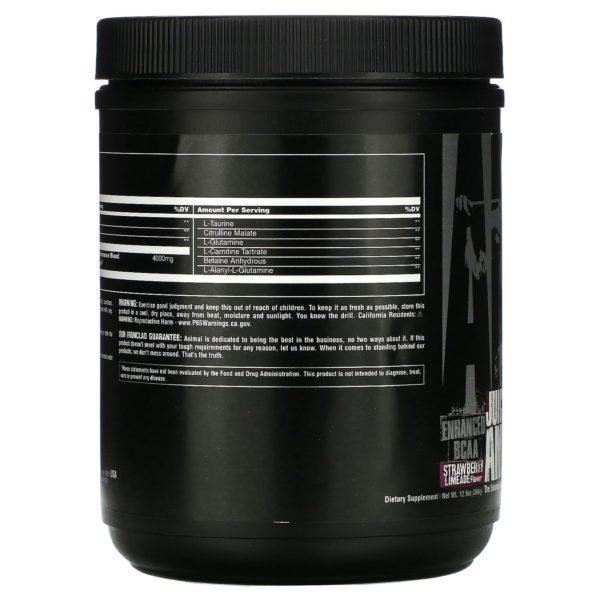 Universal Nutrition, Animal Juiced Aminos, Sabor a fresa y lima, 358 g - Imagen 3