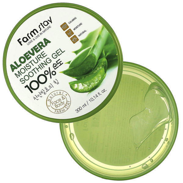 Farmstay, Aloe Vera 100% Moisture Soothing Gel, 10.14 fl oz (300 ml) - Imagen 3