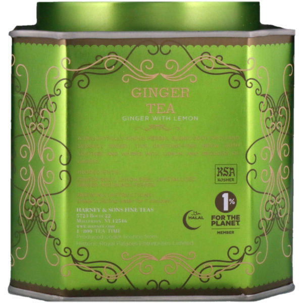 Harney & Sons, Historic Royal Palaces, Ginger Tea, Ginger with Lemon, 30 Sachets, 2.67 oz (75 g) - Imagen 2