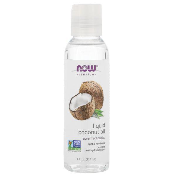 Now Foods, Solutions, Aceite líquido de Coco, Puro Fraccionado, 118 ml (4 fl oz)