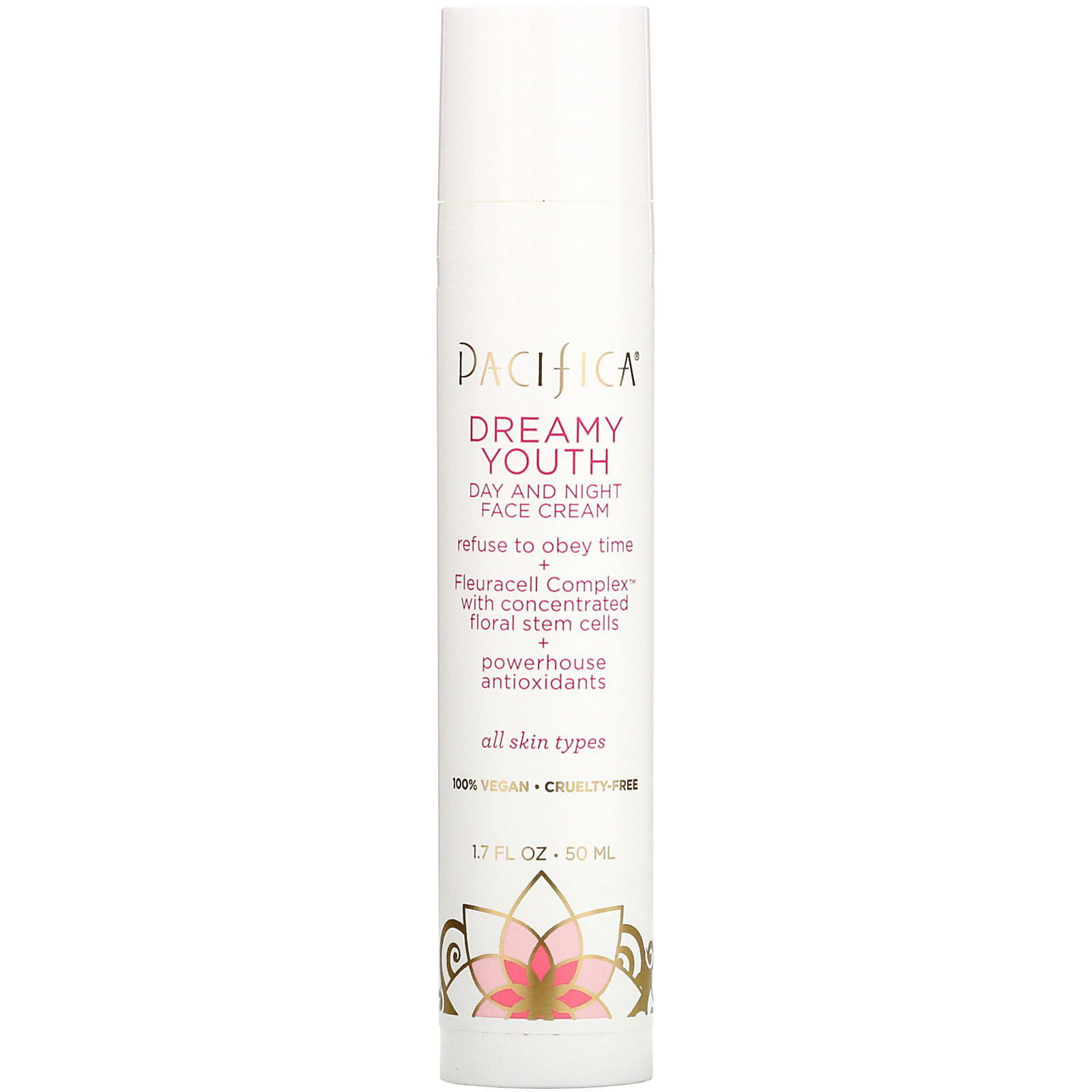 Pacifica, Dreamy Youth, Crema facial de dìa y noche, Todo tipo de pieles, 1,7 fl oz (50 ml)