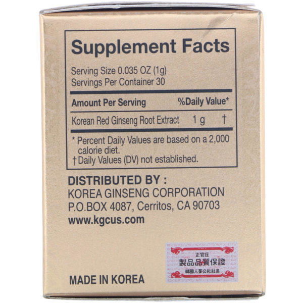 Cheong Kwan Jang, Extracto de ginseng rojo coreano, 1.06 oz (30 g) - Imagen 2