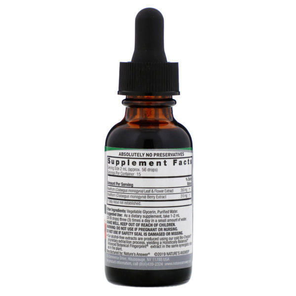 Nature's Answer, Hawthorn Extract, Alcohol-Free, 2,000 mg, 1 fl oz (30 ml) - Imagen 2