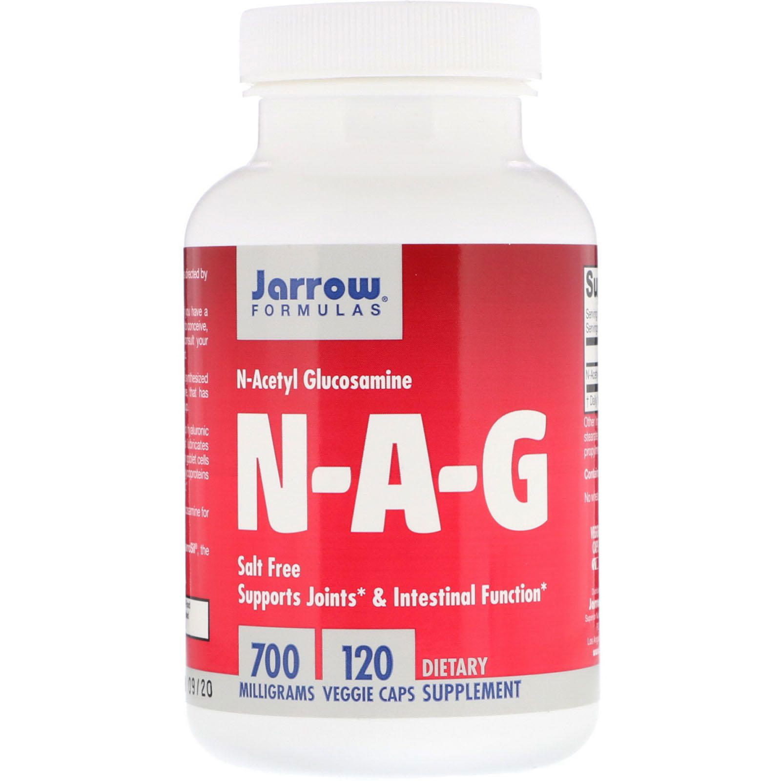 Jarrow Formulas, N-A-G, 700 mg, 120 Cápsulas Veganas