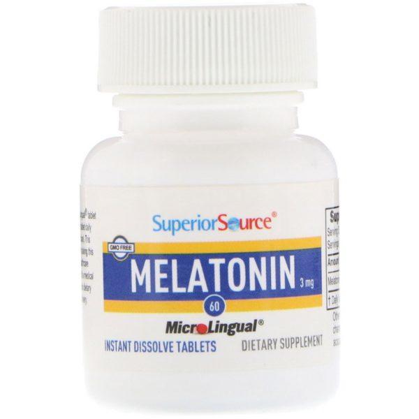 Superior Source, Melatonin, 3 mg, 60 Tabletas - Imagen 3