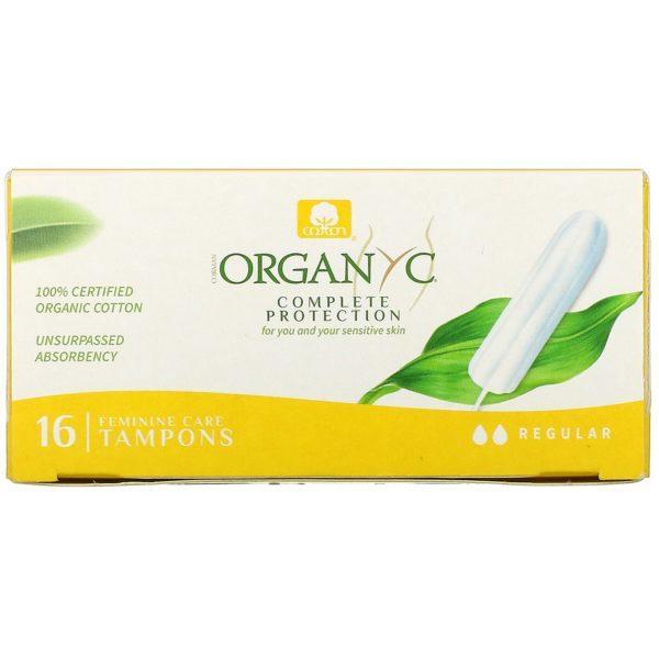 Organyc, Organic Tampons, Regular, 16 Tampons