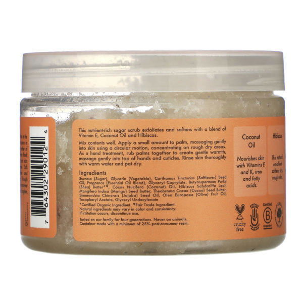 SheaMoisture, Illuminating Hand & Body Scrub, Coconut & Hibiscus, 12 oz (340 g) - Imagen 2