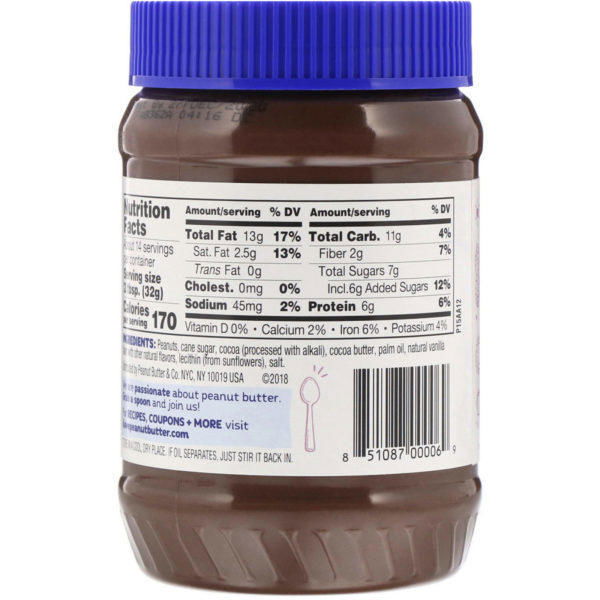 Peanut Butter & Co., Mantequilla de maní con chocolate amargo, chocolate amargo Dreams, 16 oz (454 g) - Imagen 2
