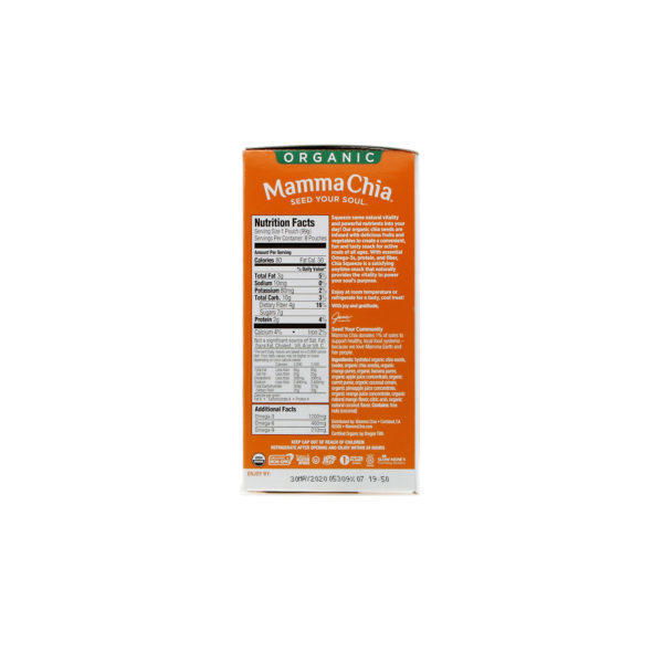 Mamma Chia, Organic Chia Squeeze, Vitality Snack, Mango Coconut, 8 Squeezes, 3.5 oz (99 g) Each - Imagen 2