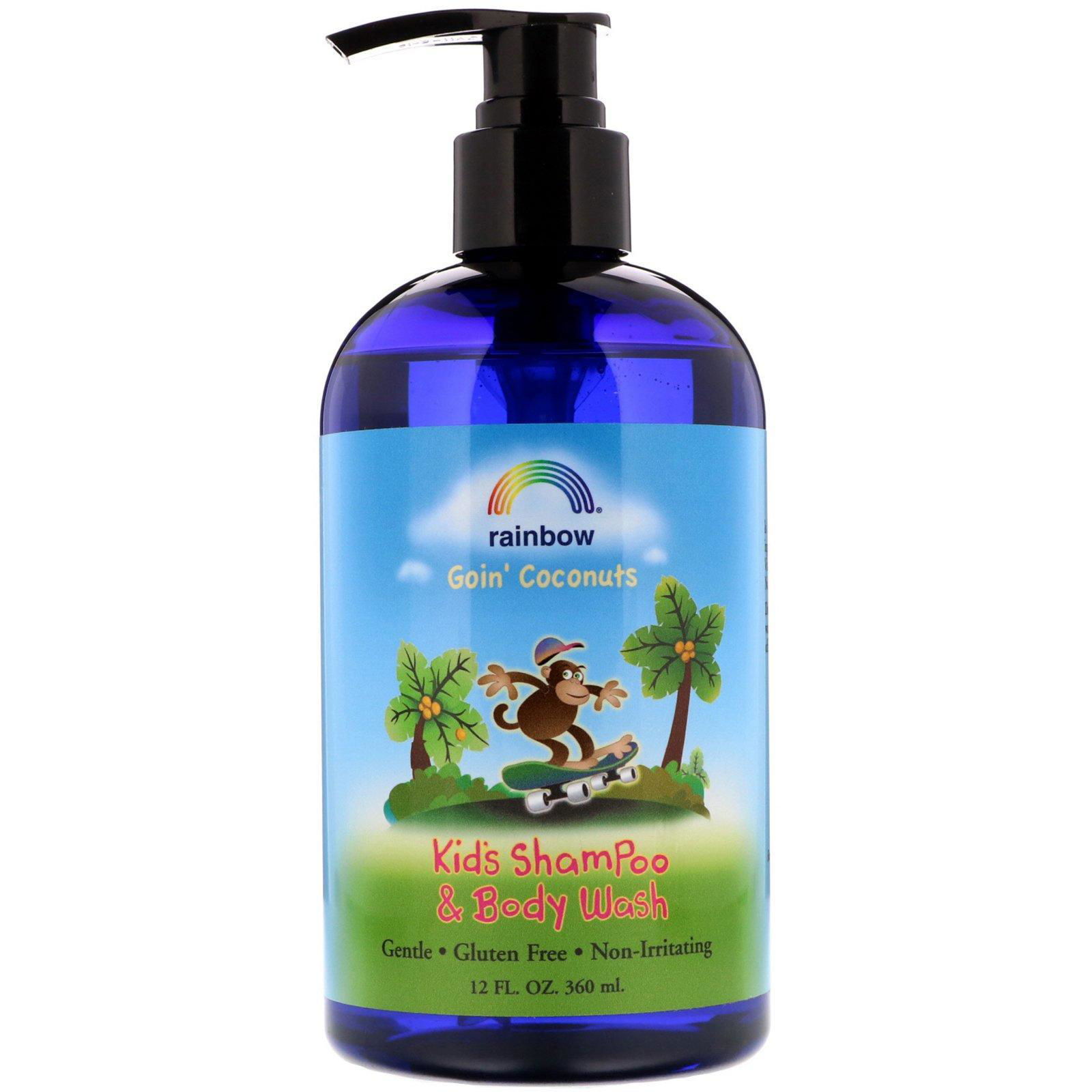 Rainbow Research, Shampoo y lavado corporal para niños, Goin 'Coconuts, 12 oz (360 ml)