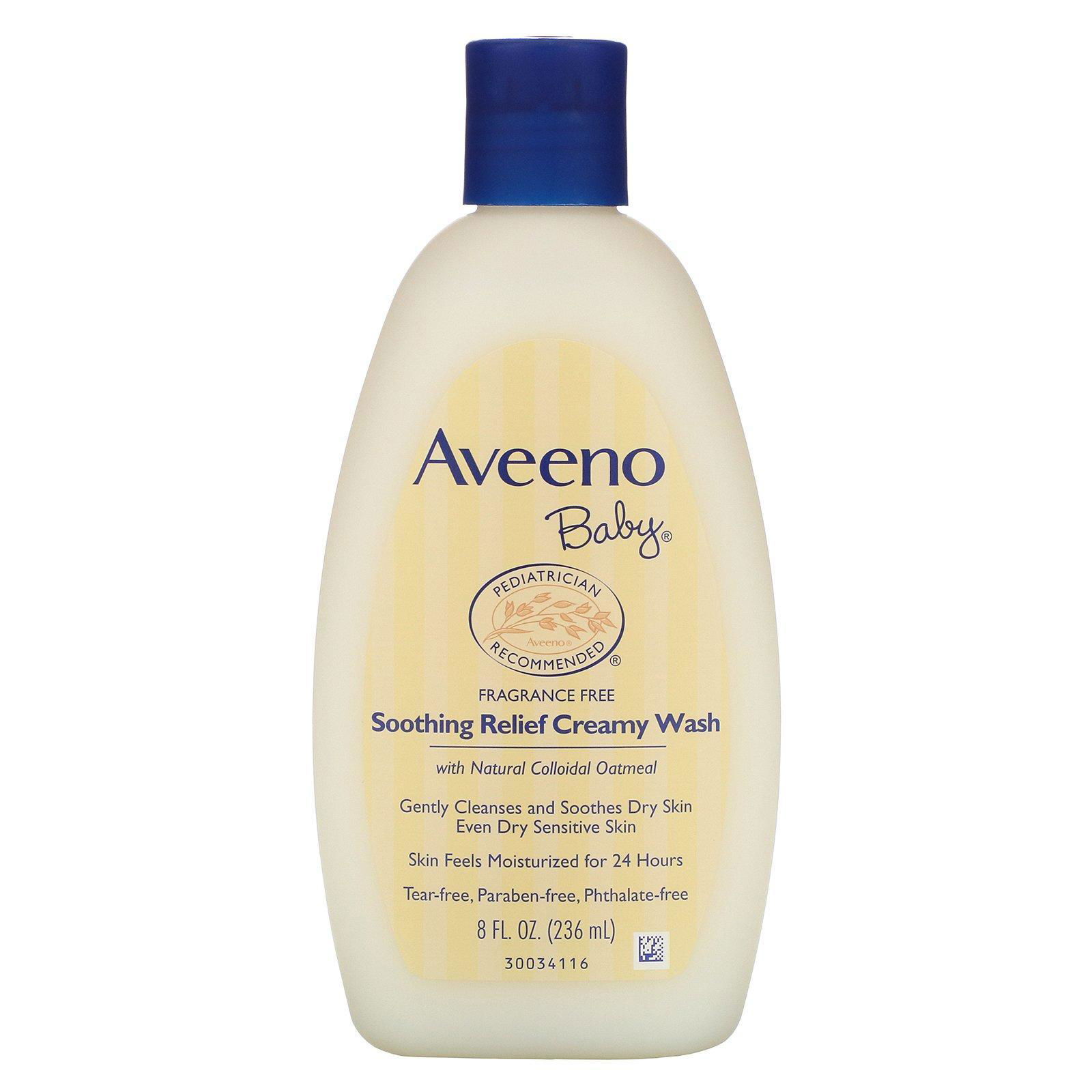 Aveeno, Baby, Soothing Relief Creamy Wash, Sin Fragancias, 8 fl oz (236 ml)