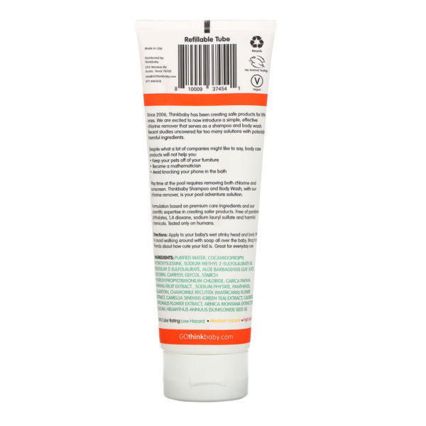 Think, Baby, Shampoo & Body Wash, Chlorine Remover, 8 oz (237 ml) - Imagen 2