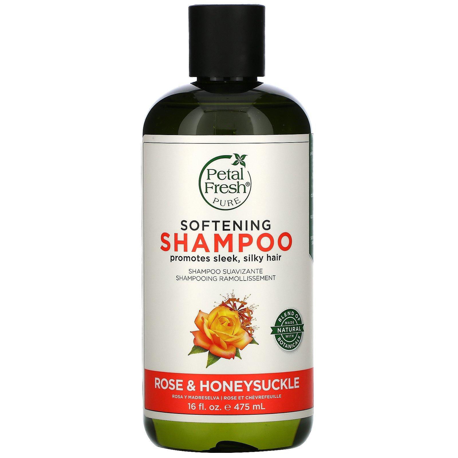 Petal Fresh, Champú suavizante puro, Rosa y Madreselva, 16 fl oz (475 ml)