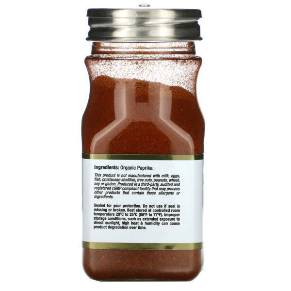 California Gold Nutrition, Pimentón dulce orgánico molido, 63 g (2,25 oz) - Imagen 2