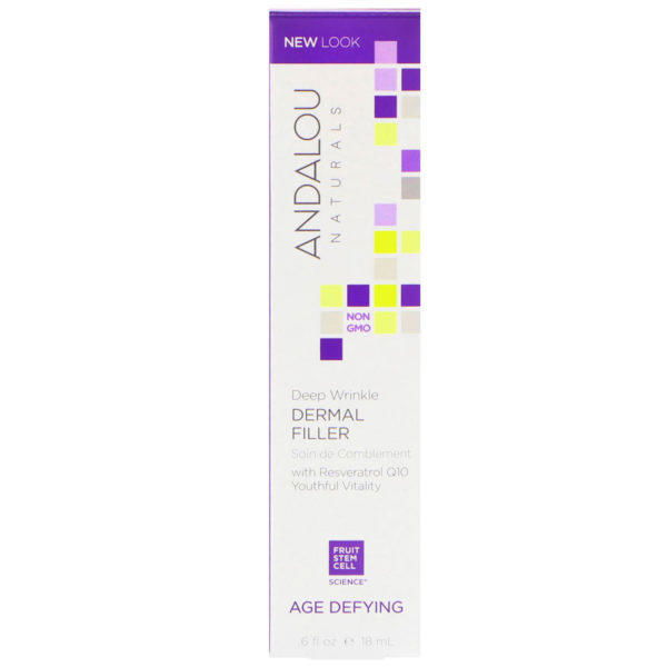 Andalou Naturals, Relleno dérmico de arrugas profundas, 0.6 fl oz (18 ml) - Imagen 2