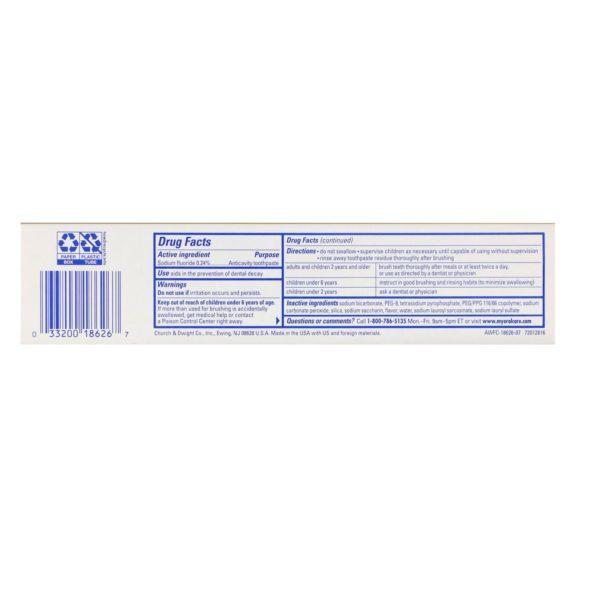 Arm & Hammer, Advance White, Baking Soda & Peroxide Toothpaste, Extreme Whitening with Stain Defense, 6.0 oz (170 g) - Imagen 3