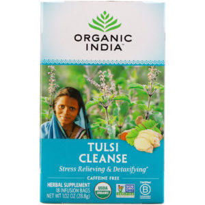 Organic India, Té tulsí, depurativo, sin cafeína, 18 saquitos para infusión, 28,8 g (1,02 oz)