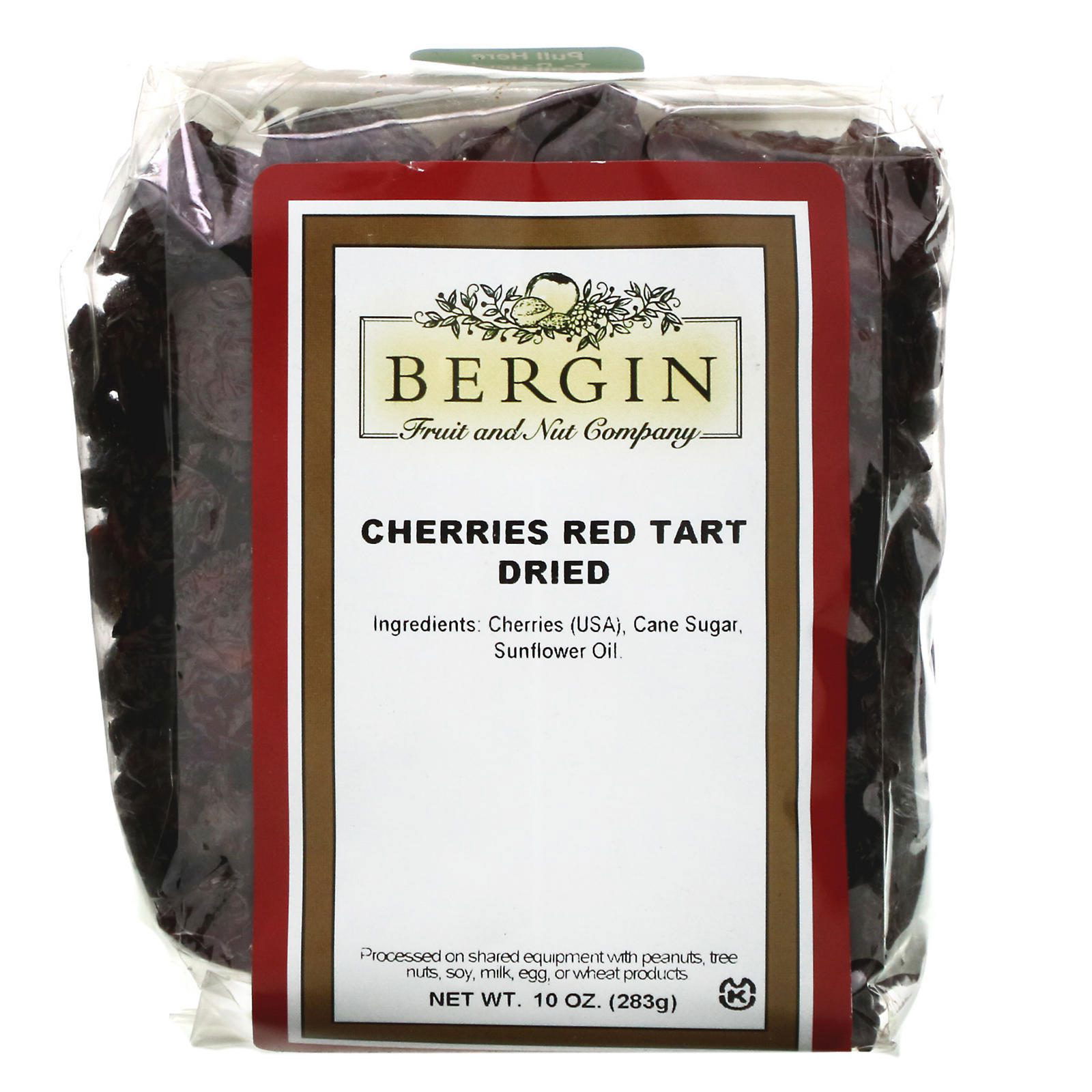 Bergin Fruit and Nut Company, Cerezas rojas y agrias, Secas, 283 g (10 oz. líq.)