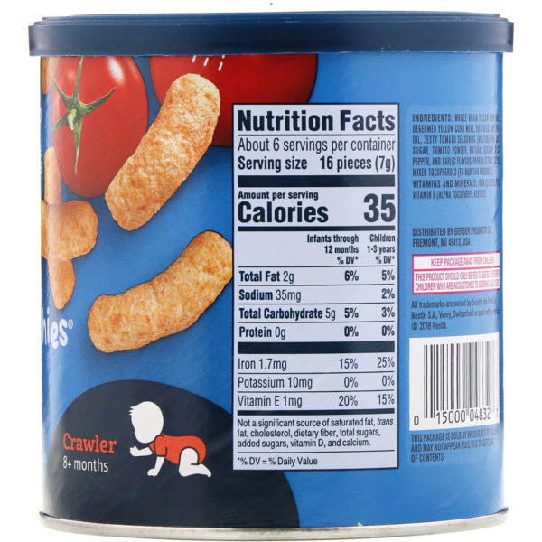 Gerber, Lil' Crunchies,  8+ Months, Garden Tomato, 1.48 oz (42 g) - Imagen 2