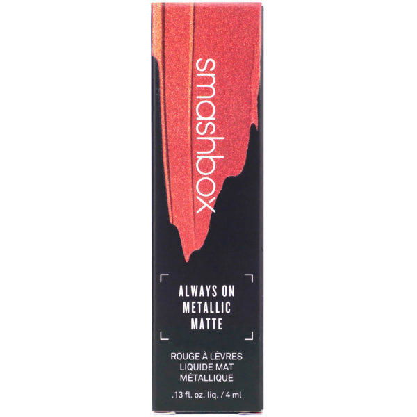Smashbox, Always On  Metallic Matte Liquid Lipstick, Rust Fund, 0.13 fl oz (4 ml) - Imagen 2