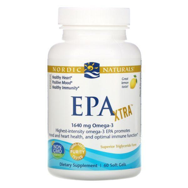 Nordic Naturals, EPA Xtra, Limón, 1000 mg, 60 Cápsulas Blandas