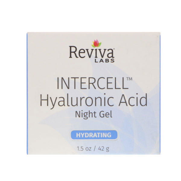 Reviva Labs, InterCell, Gel nocturno de ácido hialurónico, hidratante, 1.5 oz (42 g)