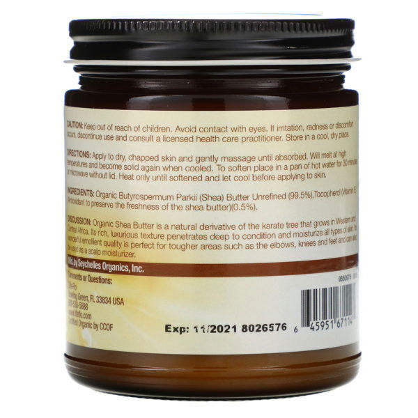 Life-flo, Manteca de Karité Pura, Cuidado de la Piel, 9 fl oz (266 ml) - Imagen 2