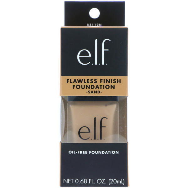 E.L.F., Flawless Finish Foundation, Oil Free, Sand, 0.68 fl oz (20 ml) - Imagen 2