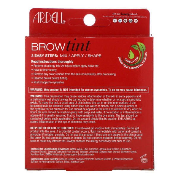 Ardell, Brow Tint, Light Brown, 5 Piece Set - Imagen 3