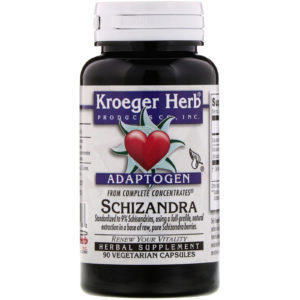 Kroeger Herb Co, Concentrados Completos, Schizandra, 90 Cápsulas Vegetales